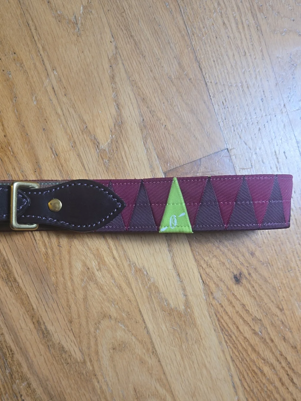 Boy-o-Boy Bridleworks Warrenton equestrian stirrup buckle leather belt, 40